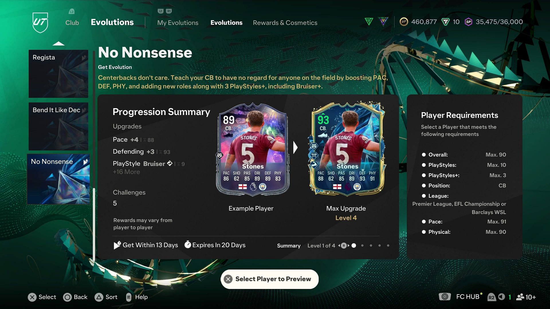 The requirements (Image via EA Sports)